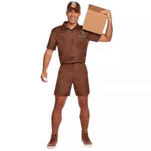 Adult Delivery Man Costume size Adult Large NWT